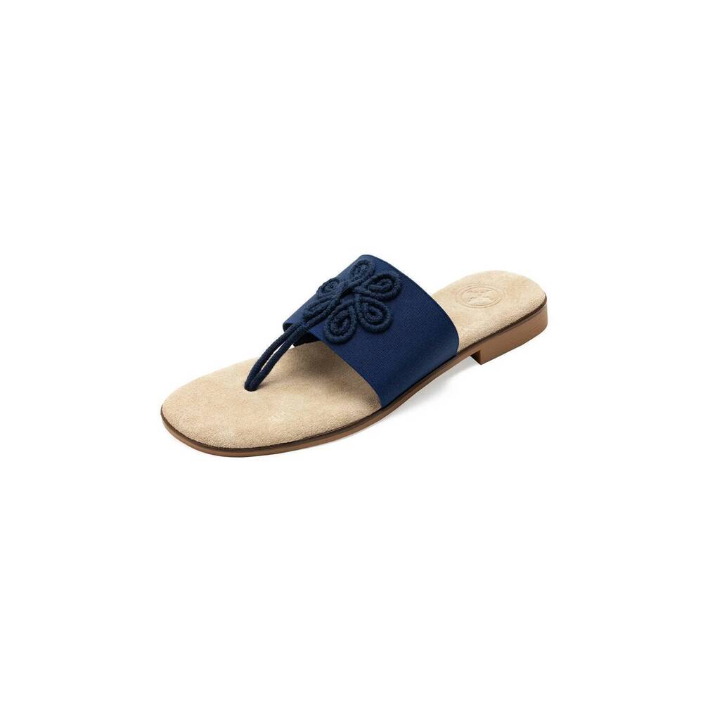 NEW CHARLESTON SHOE CO. women's morris sandals in navy flower